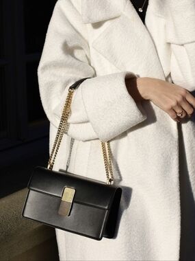 Alma Gold Edition Black Box Leather Bag | Like New